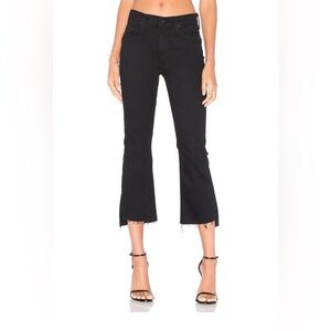 MOTHER Insider Crop Step Fray Jeans in Not Guilty